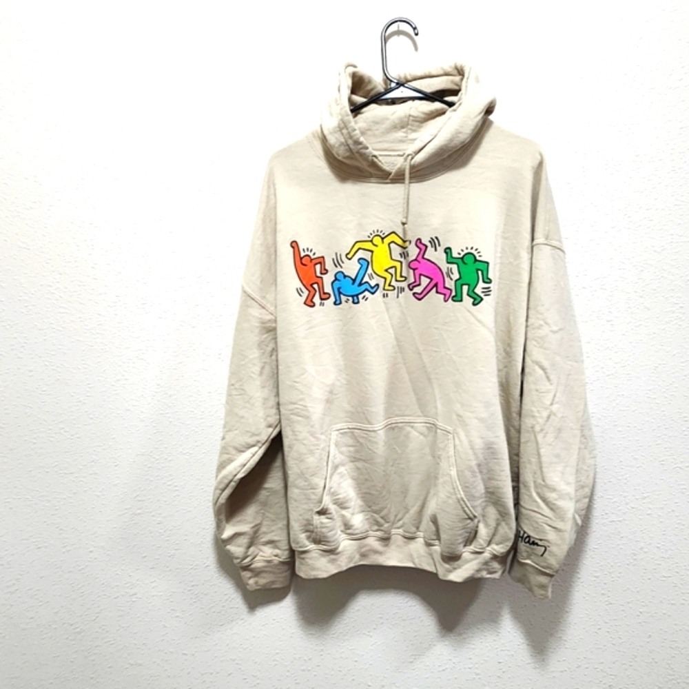 Ripple Junction Cream Hoodie with Signature Accent